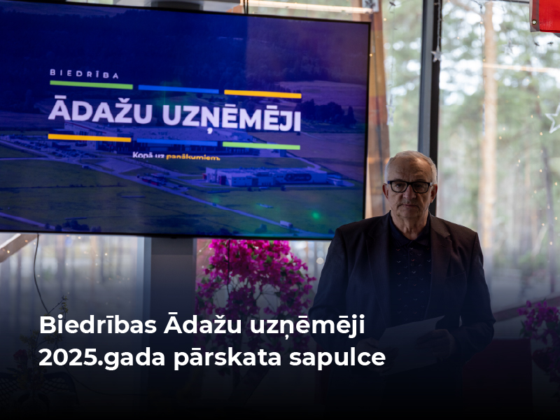 Biedrības Ādažu uzņēmēji 2025.gada pārskata sapulce