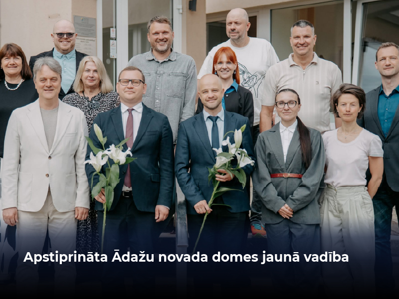 Apstiprināta Ādažu novada domes jaunā vadība